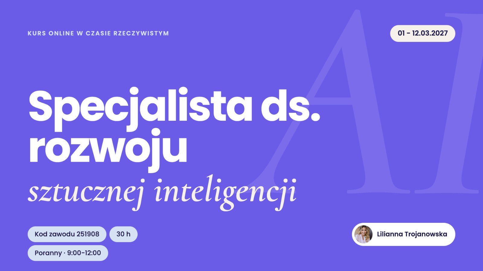 Specjalista ds. rozwoju sztucznej inteligencji