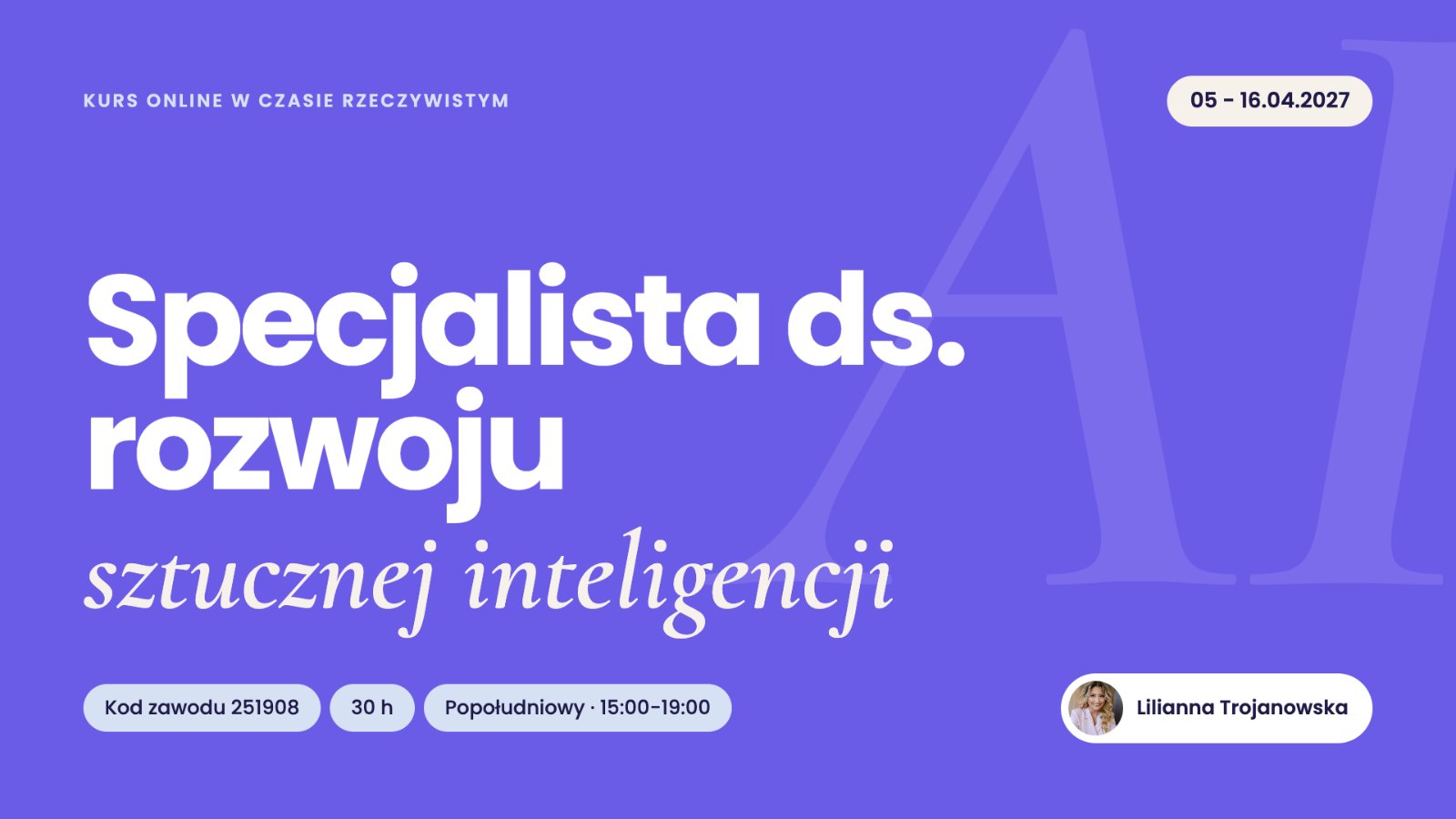 Specjalista ds. rozwoju sztucznej inteligencji