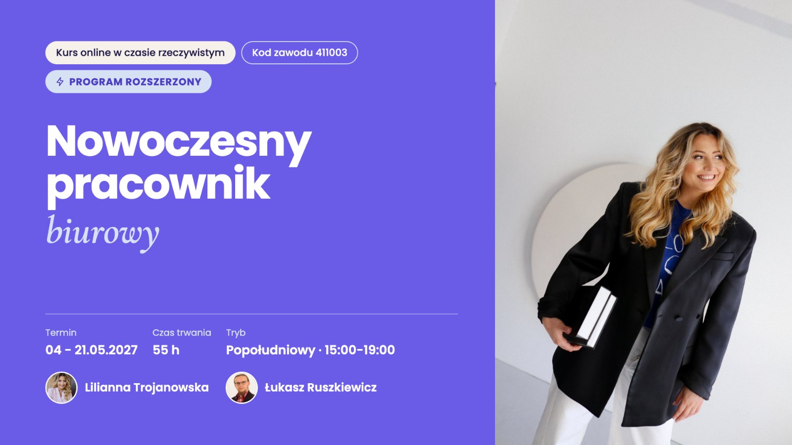 Nowoczesny pracownik biurowy