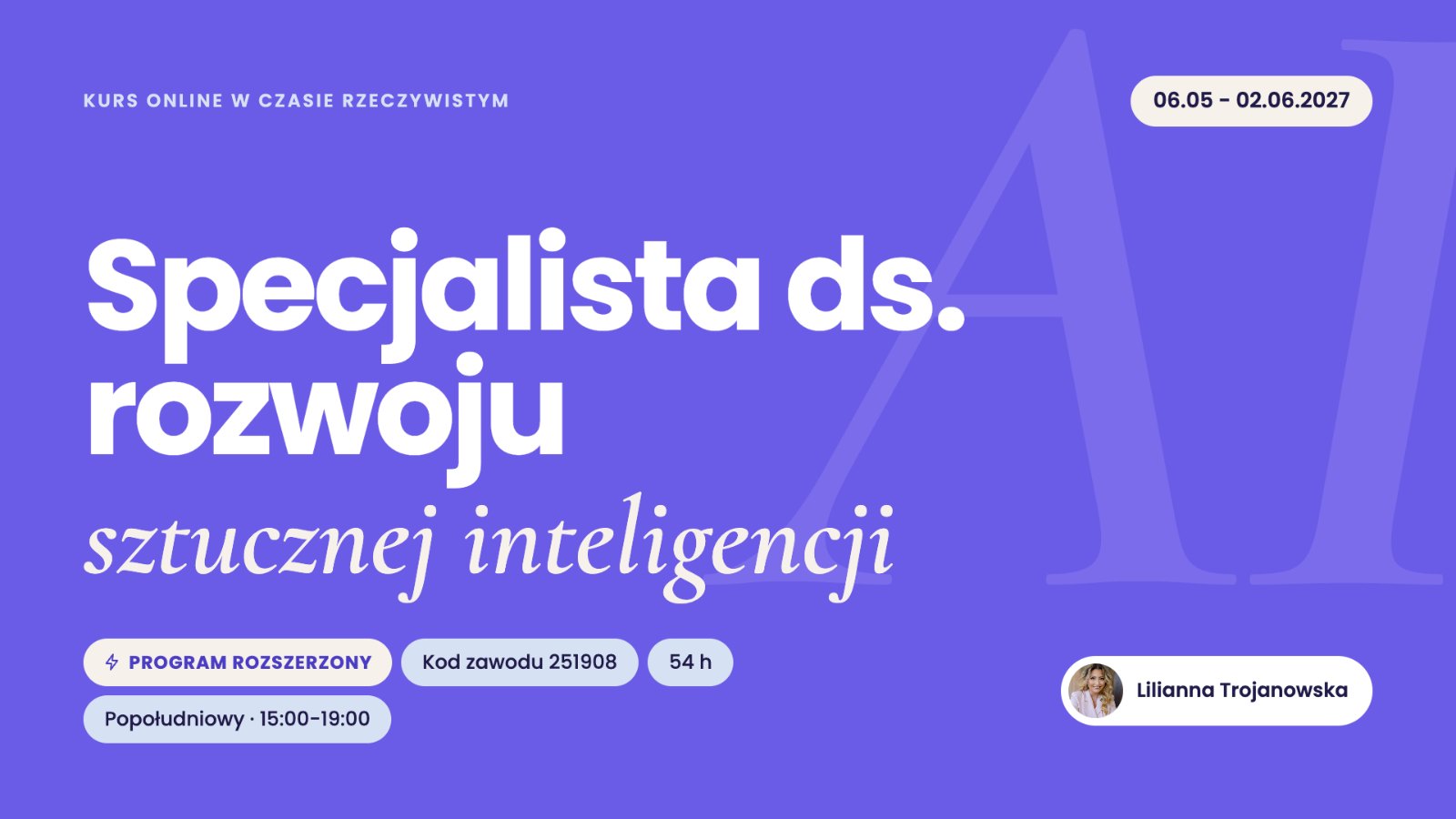 Specjalista ds. rozwoju sztucznej inteligencji